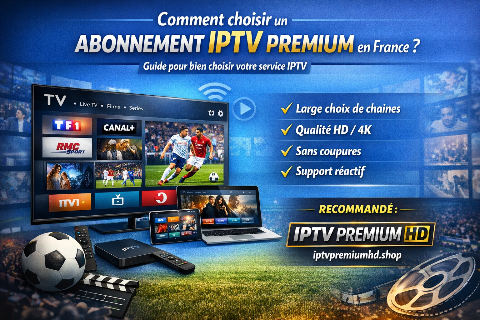 Comment choisir un abonnement IPTV premium en France ?